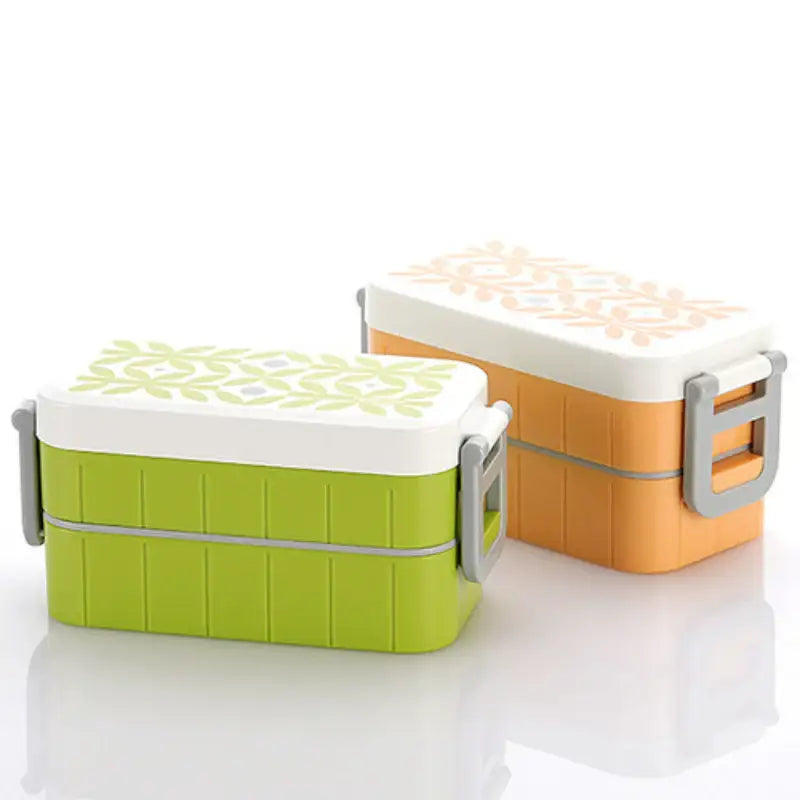 Neoflam - Citrus Rectangular 2 Tier Lunch Box