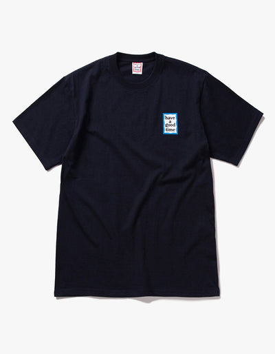 have a good time - Mini Blue Frame Short Sleeve T-shirt - Navy