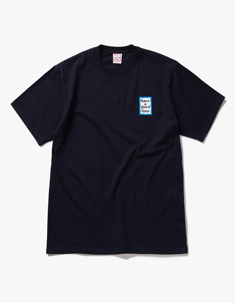 have a good time - Mini Blue Frame Short Sleeve T-shirt - Navy