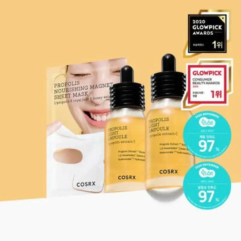 COSRX - Full Fit Propolis Light Ampoule Double Pack - COSRX - Ampoules - Harumio