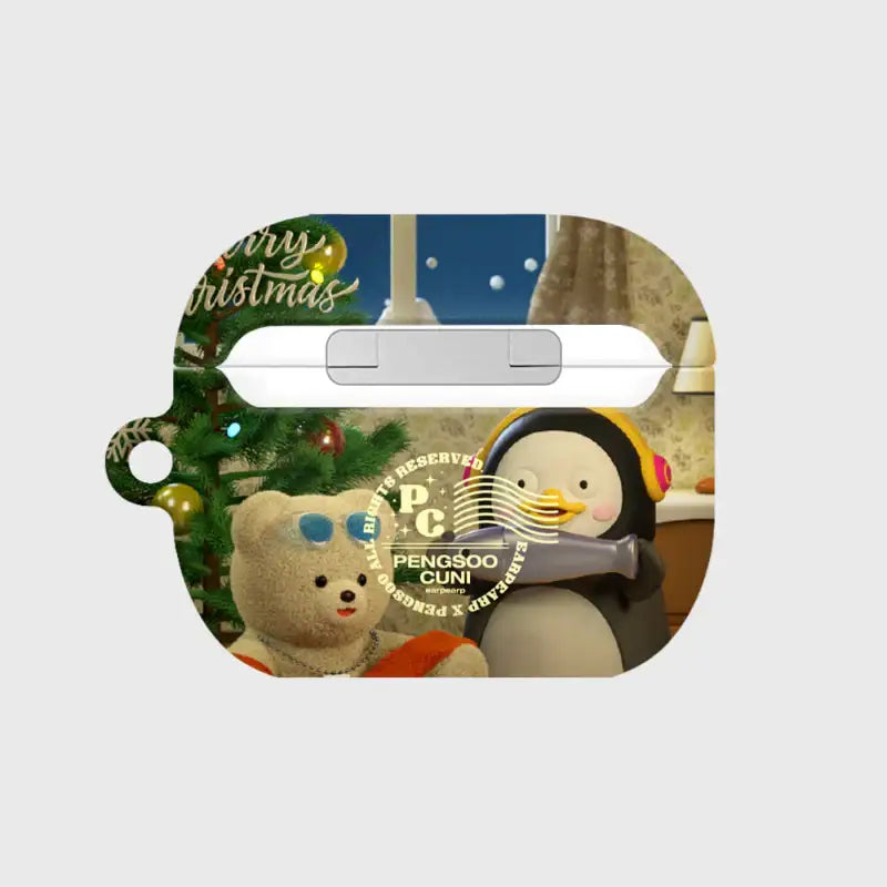Earpearp x Pengsoo - Christmas Present AirPods Hard Case (Brown) - Earpearp x Pengsoo - AirPods Case - Harumio