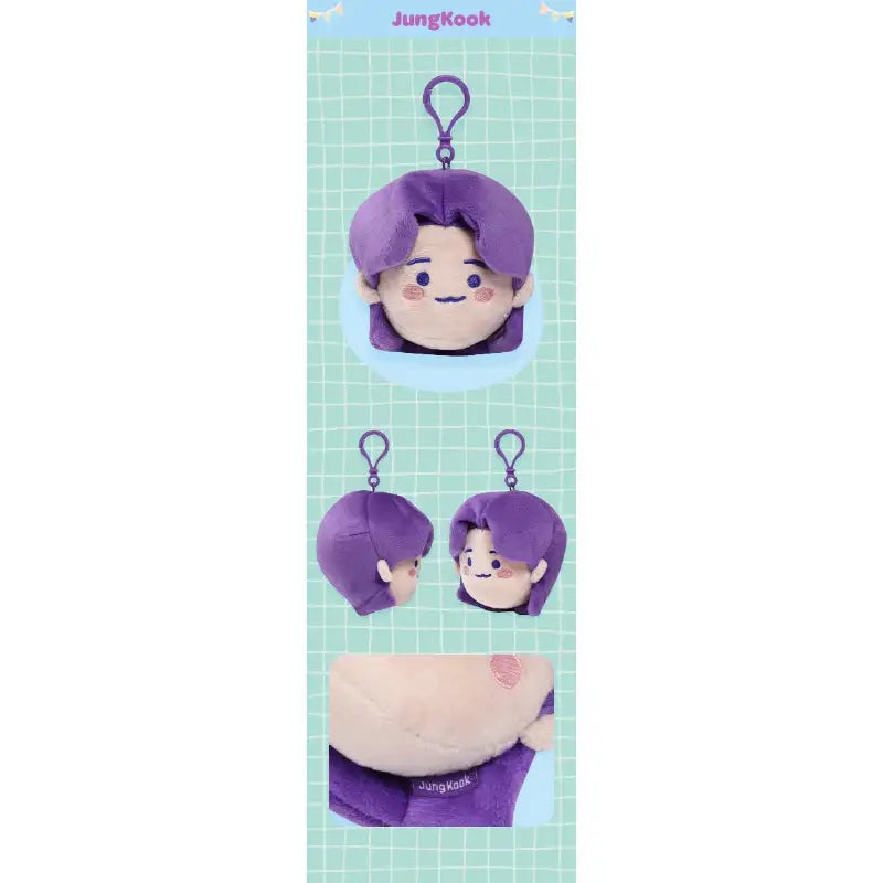 BTS - TinyTAN - Face Keyring - BTS - Keyring - Harumio