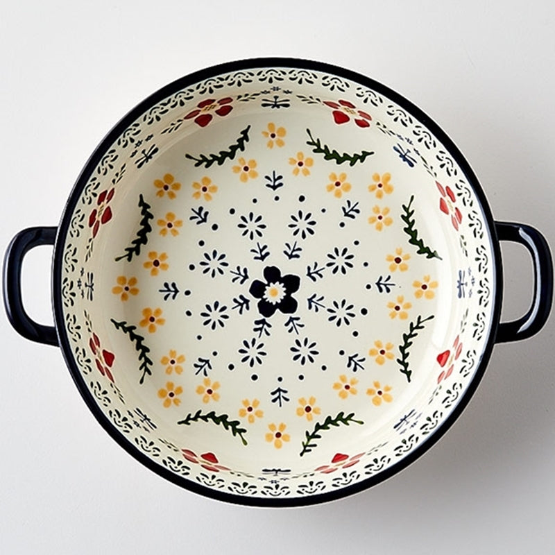 Korean Fatima - Multi-purpose Round Bowl With Two Handle