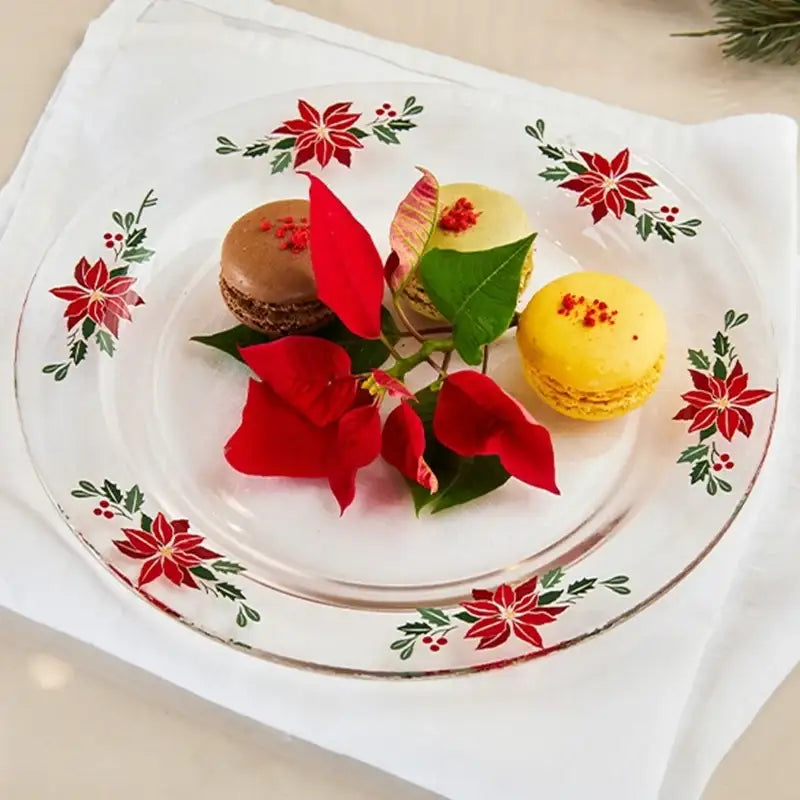 Korean Winter Flower - Glass Plate - Modern House - Home & Living - Harumio