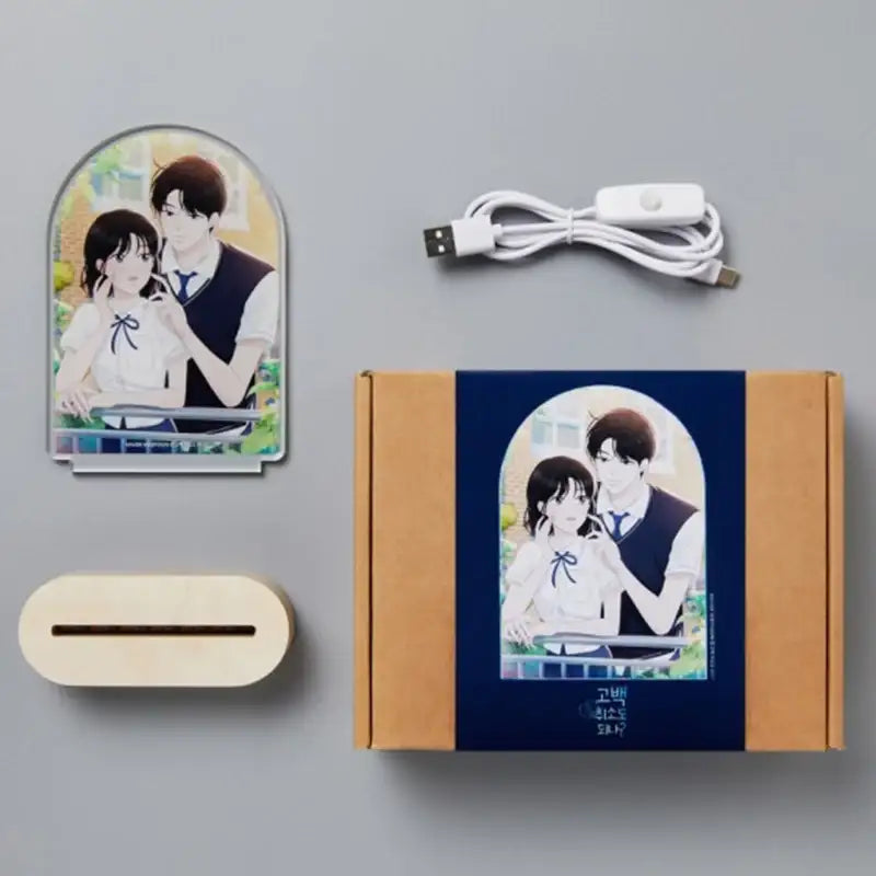 Can I Cancel The Confession? - Acrylic Romance Mood Light - WEBTOON FRIENDS - Acrylic Mood Light - Harumio