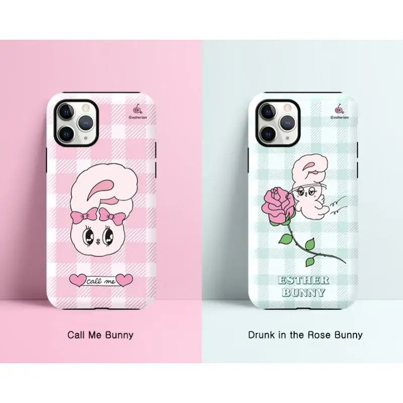 Esther Bunny - Guard Up Phone Case - Pattern Series (iPhone) - Esther Bunny - Phone Cases - Harumio