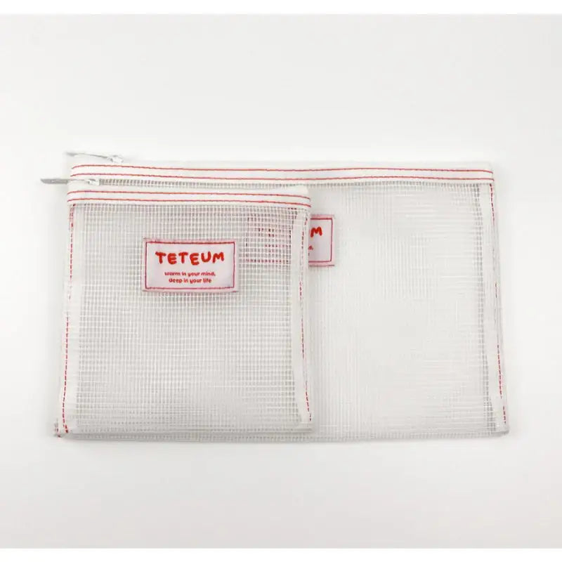 Teteum - Red Point Mesh Pouch - Teteum - Pouches - Harumio