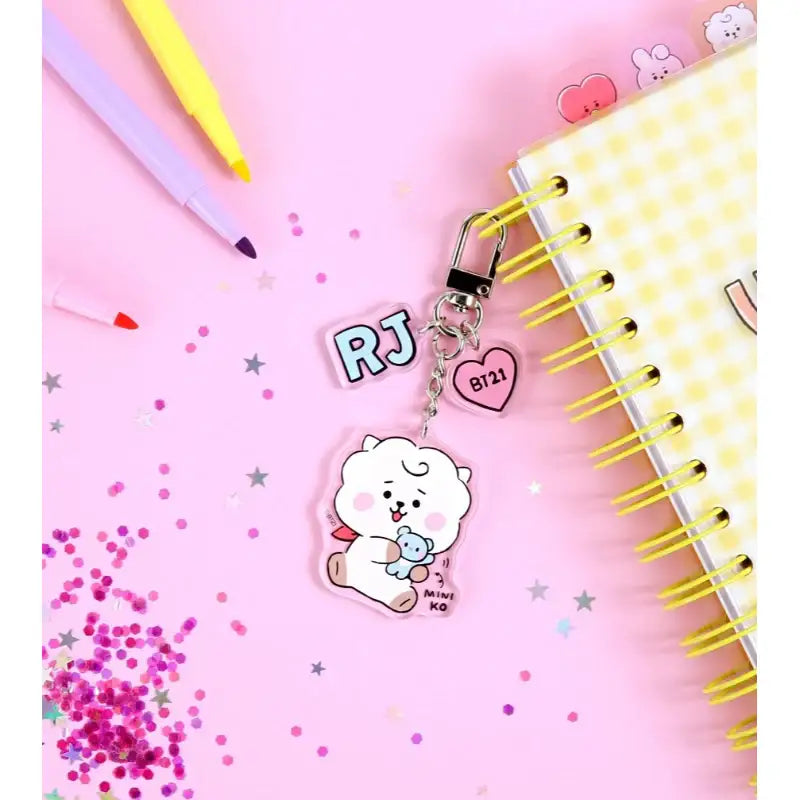 BT21 x Monopoly - Baby Acrylic Keyring LITTLE BUDDY - BT21 x Monopoly - Accesories - Harumio