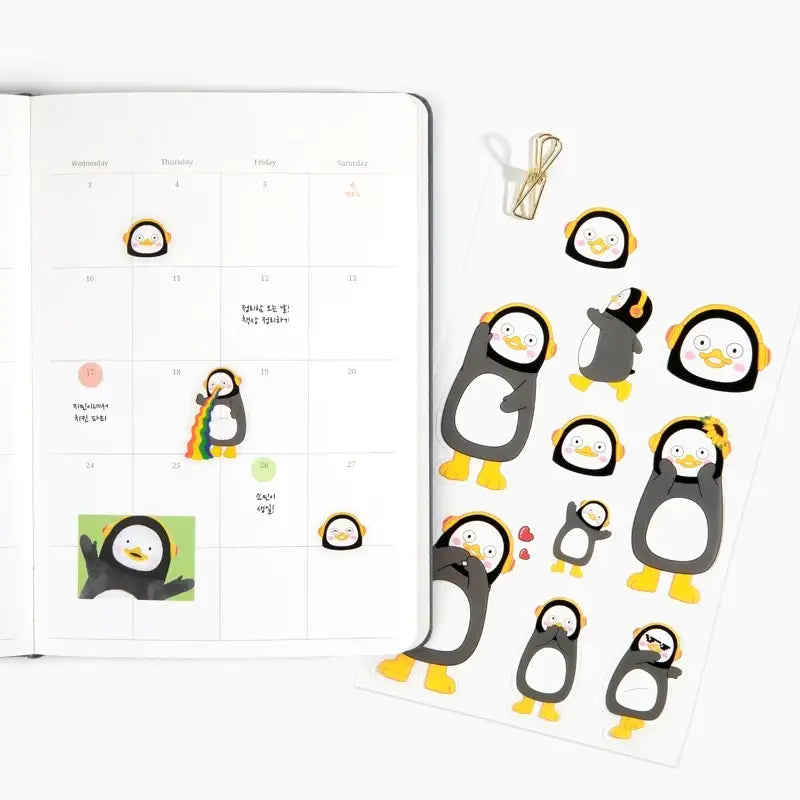 Pengsoo - Transparent Sticker Set - Pengsoo - Accessories, Stationery - Harumio