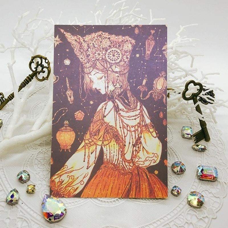 Libet - Estrella Gold Leaf Postcard Set - Libet - Stationary - Harumio
