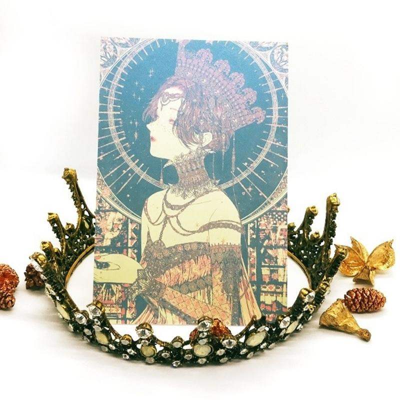 Libet - Gem Gold Foil Postcard Set - Libet - Stationary - Harumio