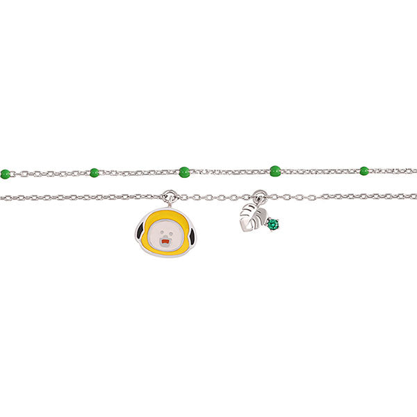 BT21 x OST - Silver Bracelet Ver. 2 - Chimmy - BT21 - Bracelets - Harumio