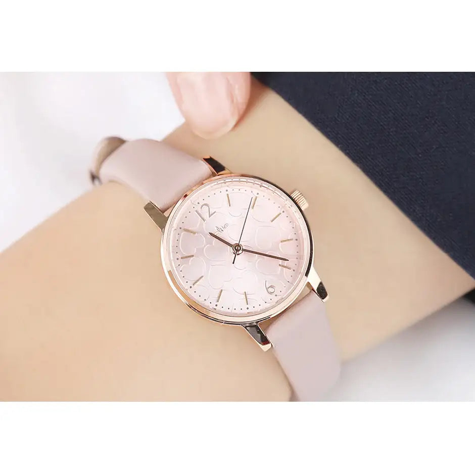 CLUE - Sweet Love Indi Pink Leather Watch - CLUE - Watches - Harumio