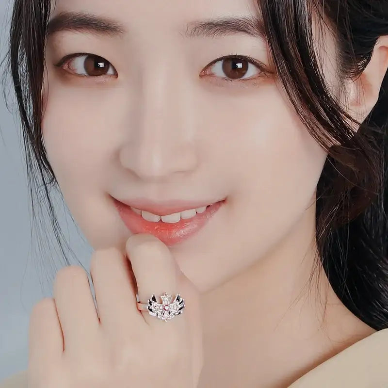 Saint Tail x Clue - Big Wing Silver Ring - CLUE - Jewelry - Harumio