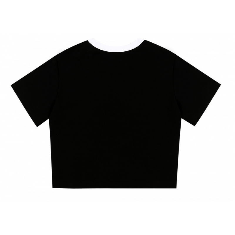 O!Oi - Serif Logo Crop T-Shirt