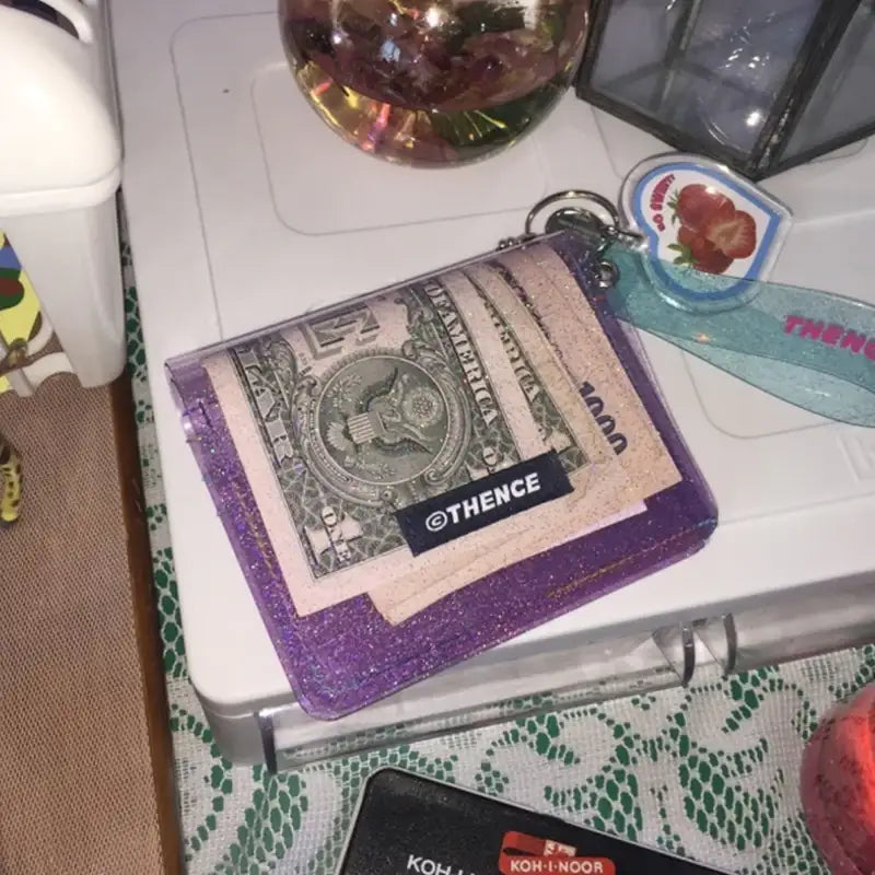 THENCE - Glitter Wallet Ver.2 - Purple - THENCE - Wallet - Harumio