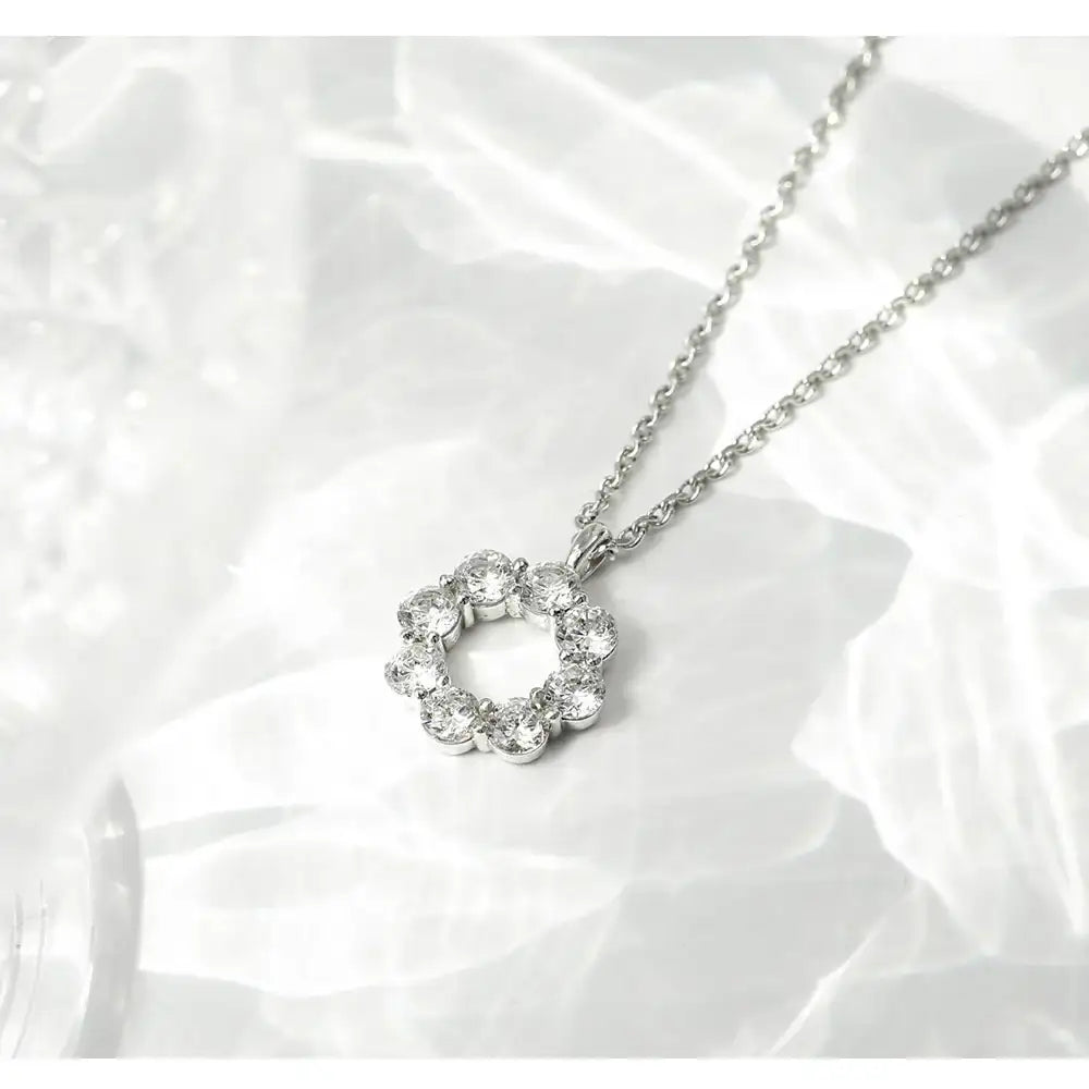 OST - Simulated Diamond 0.3ct Shine Necklace - OST - Jewelry - Harumio