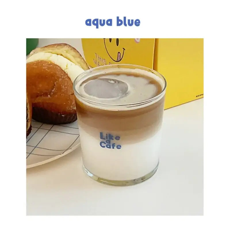 Like A Cafe - Lettering Glass - Like A Cafe - Glass Cup - Harumio
