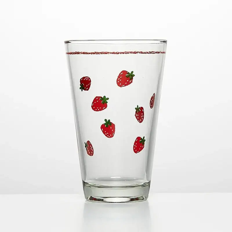 Korean ON - Strawberry Banana Glass Cup 4P Set - Modern House - Cups - Harumio