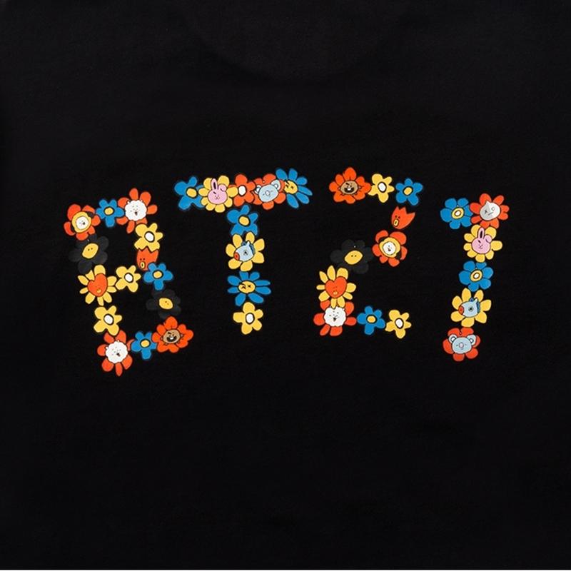 BT21 - Flower Collection - BT21 Logo Short Sleeve T-Shirt