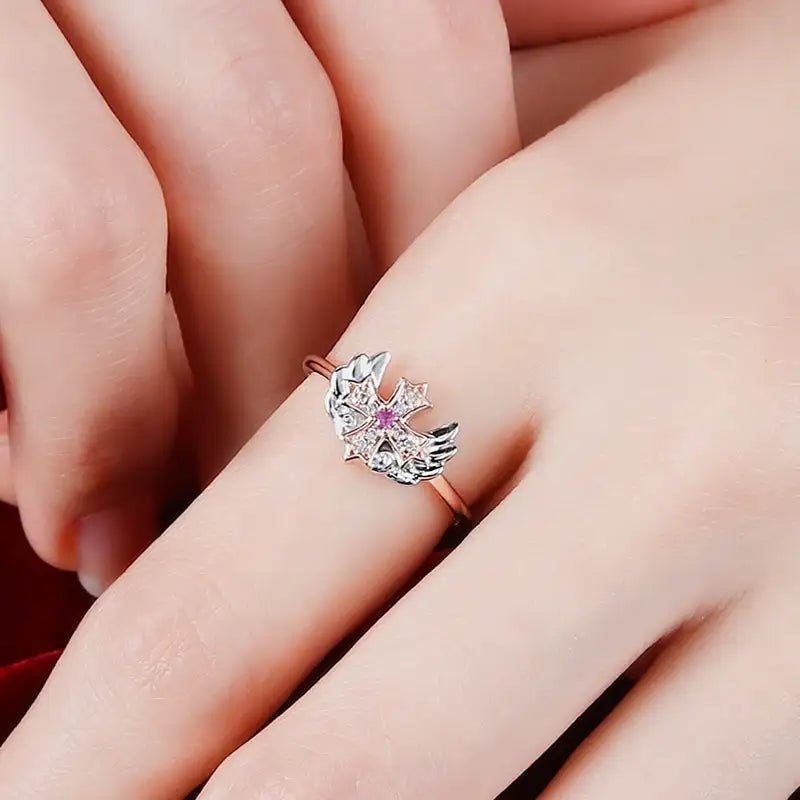 Saint Tail x Clue - Mini Wing Silver Ring - CLUE - Jewelry - Harumio