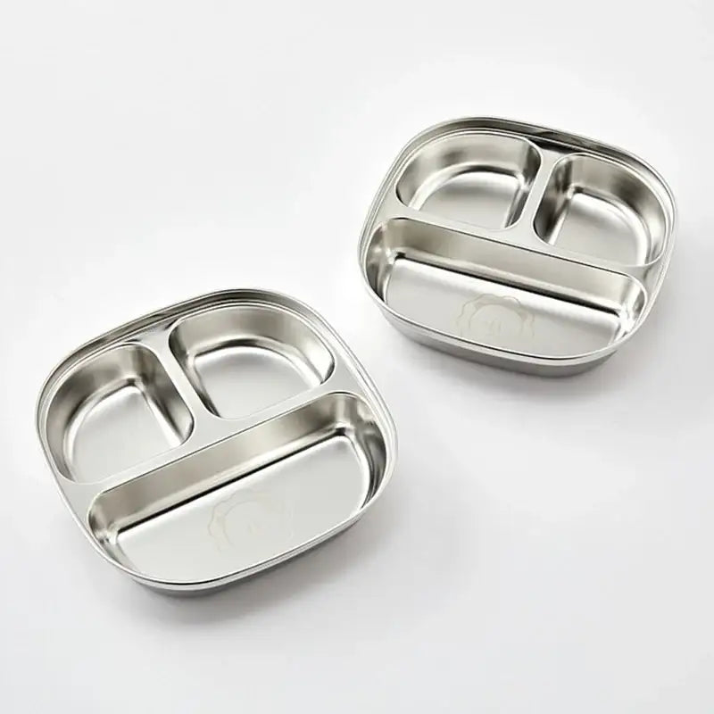 Korean ON - 3-Compartment Plate 2P Set - Modern House - Plates - Harumio