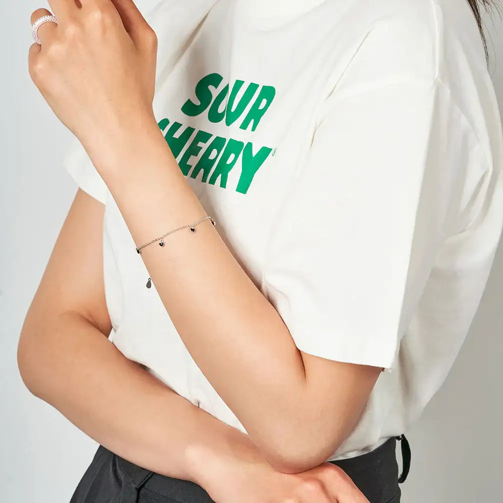 OST - Colorful Black Heart Bracelet - OST - Jewelry - Harumio