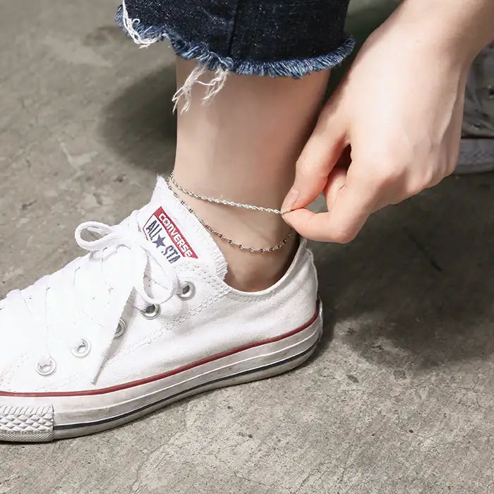 OST - Wavy Chain Ring Anklet - OST - Jewelry - Harumio