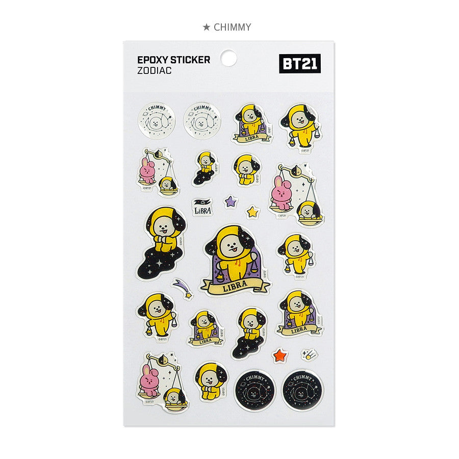 BT21 x Monopoly - Universtar Epoxy Sticker  - Zodiac