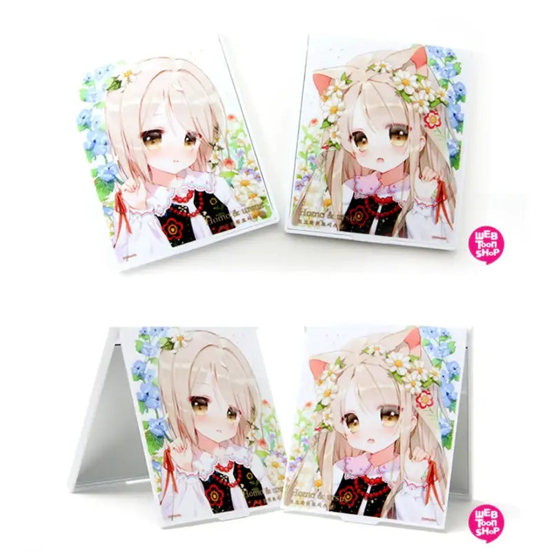 Omowa Whirsis - Folding Square Mirror - Webtoon Shop - Mirrors - Harumio