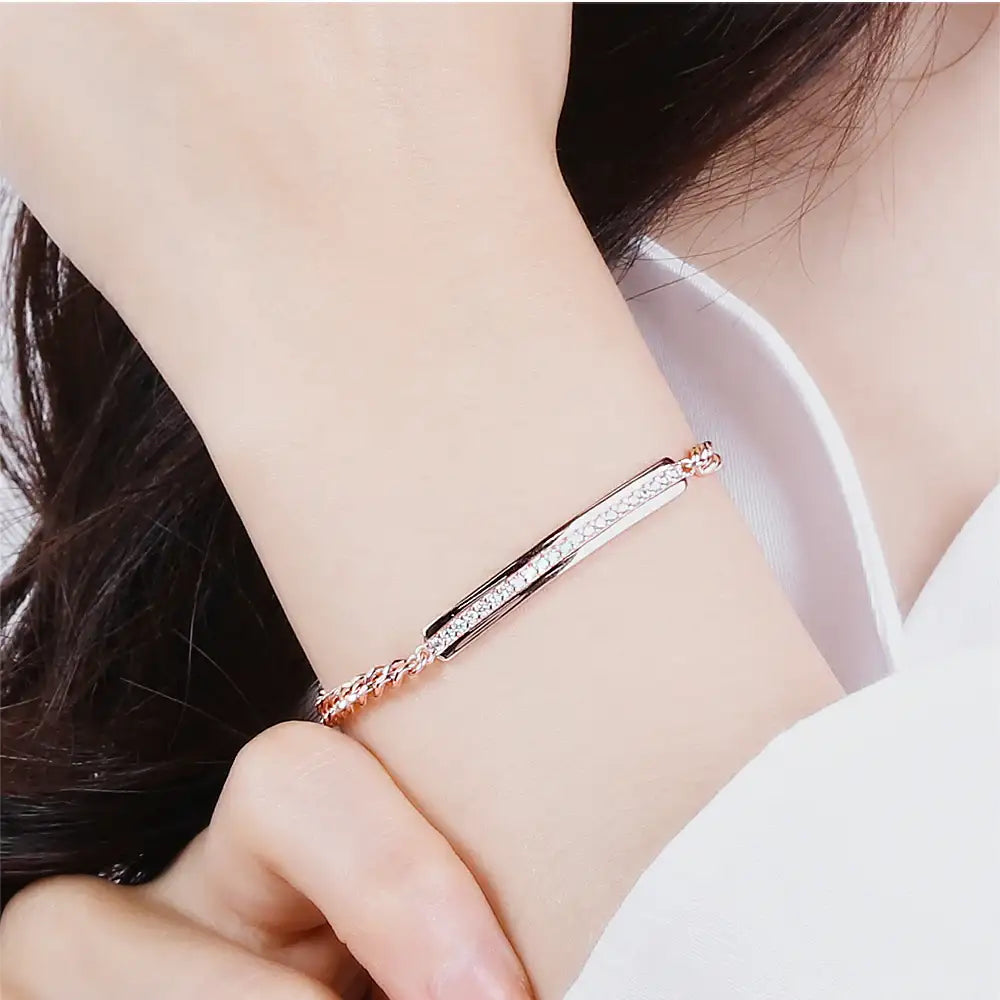 CLUE - Simply Best Silver Bracelet - CLUE - Jewelry - Harumio