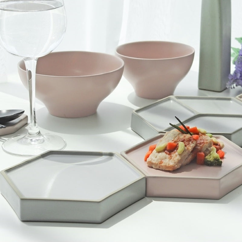 Kim Sunghun - Ceramic Mini Hexagonal Box Plate S