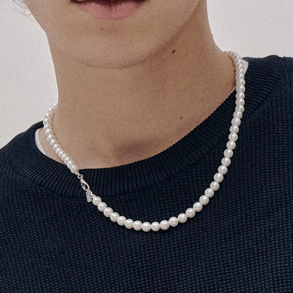 OST - Elegant White 4mm Pearl Necklace - OST - Jewelry - Harumio