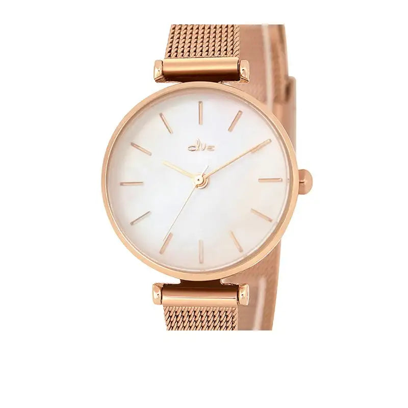 CLUE - Mother-of-Pearl Mood Mesh Watch - CLUE - Watches - Harumio
