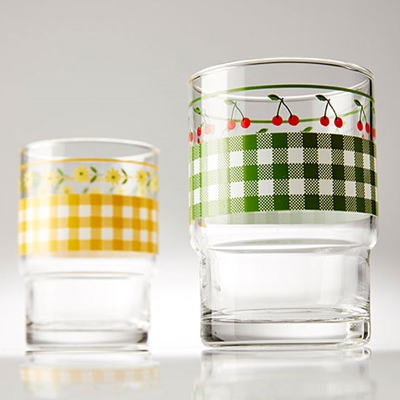 Korean Picnic Day - Stackable Glass Cup