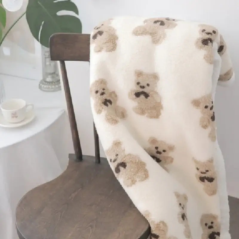 Like A Cafe - Fluffy Wool Blanket - Like A Cafe - Home & Living - Harumio