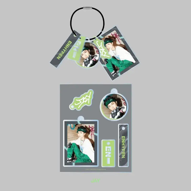 ENHYPEN - SADAME - Acrylic Keyring Set - ENHYPEN - Keyring - Harumio