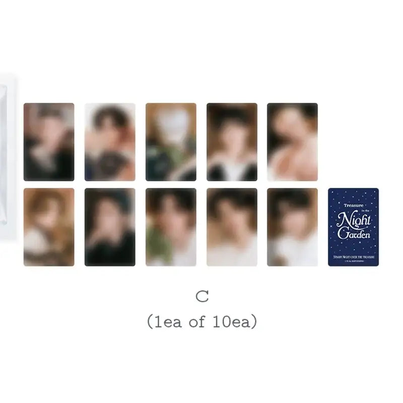 TREASURE - NIGHT GARDEN - Trading Photo Card - TREASURE - Collectible Trading Cards - Harumio