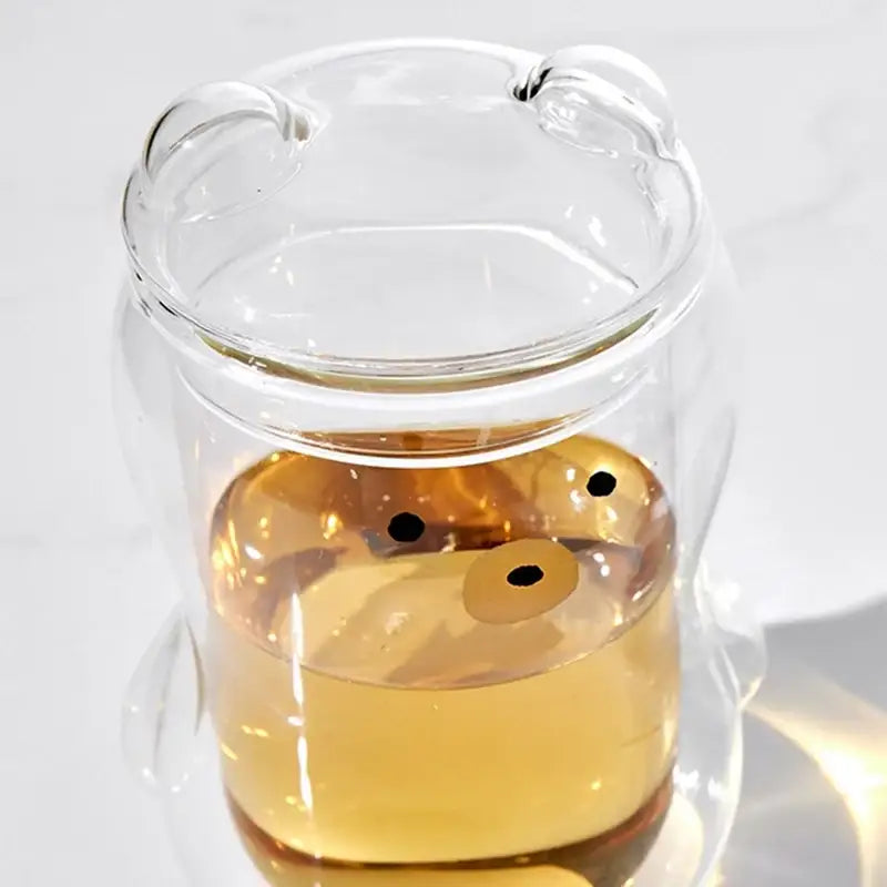 Korean Little Buddy - Double Glass Cup - Modern House - Tableware - Harumio