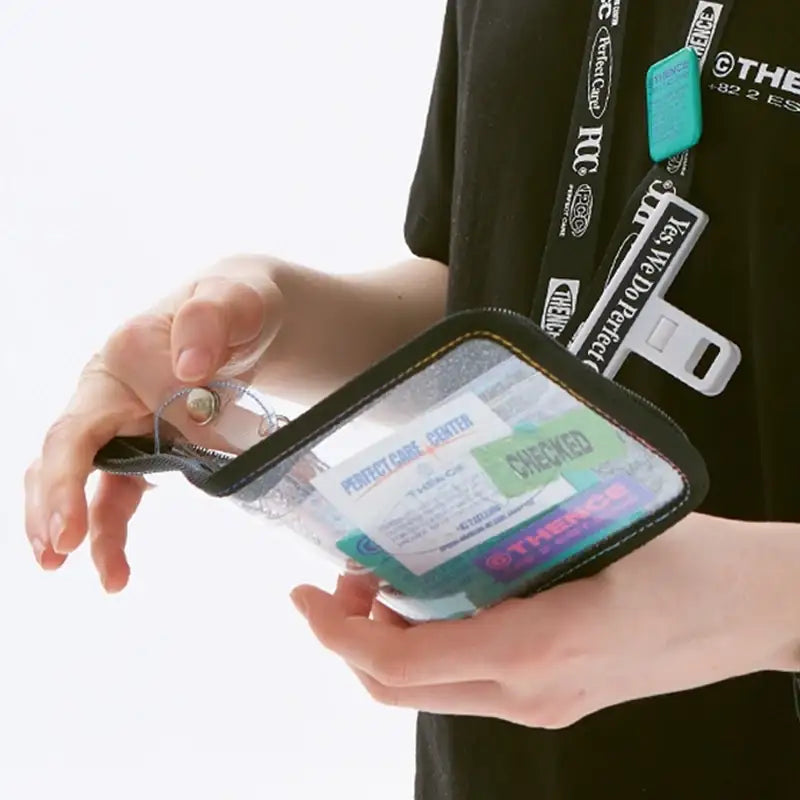 THENCE - PCC Sewing Glitter Wallet - Clear