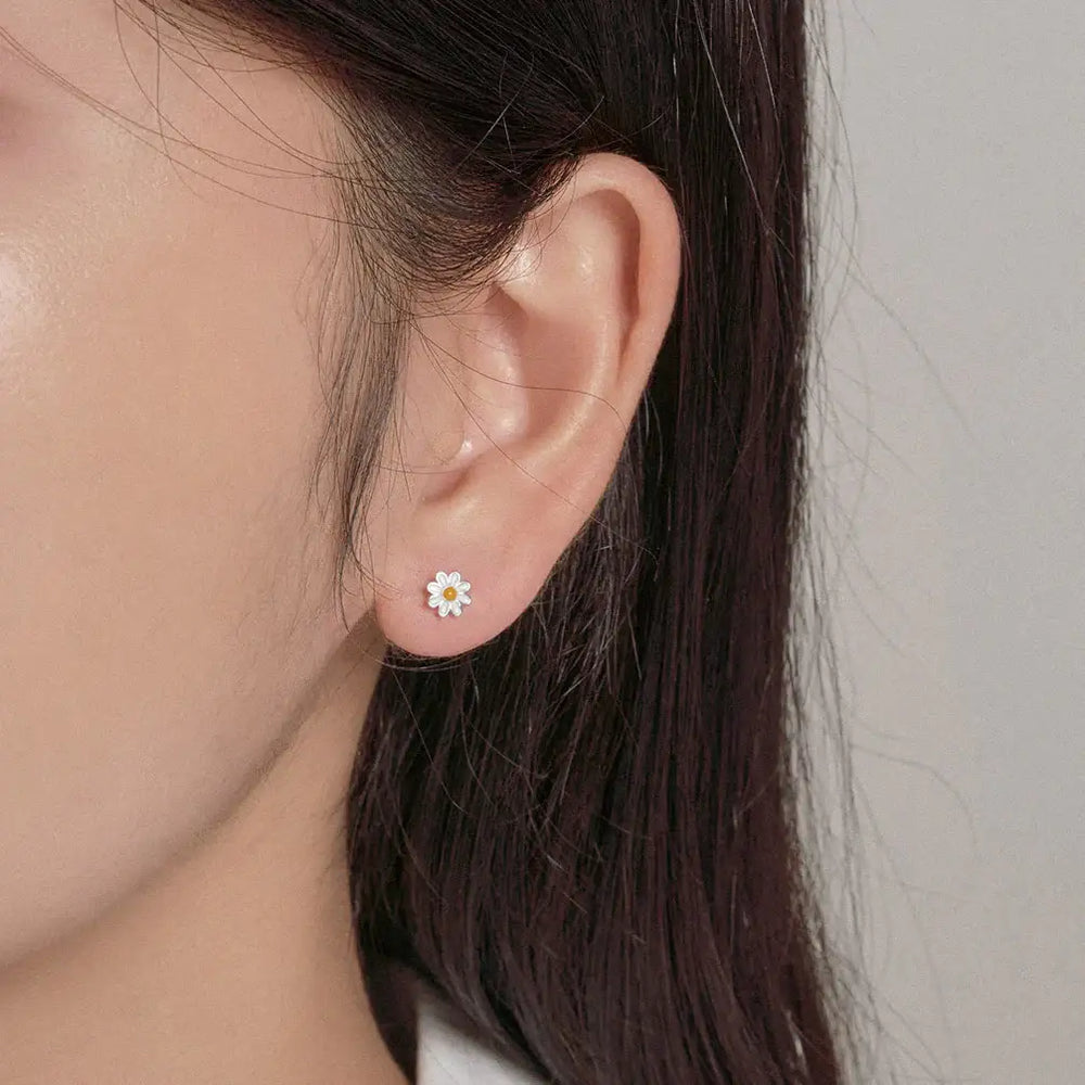 OST - Primavera Daisy Silver Earrings - OST - Jewelry - Harumio