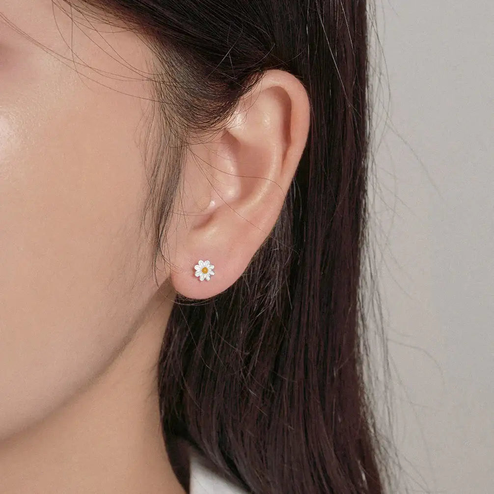 OST - Primavera Daisy Silver Earrings - OST - Jewelry - Harumio