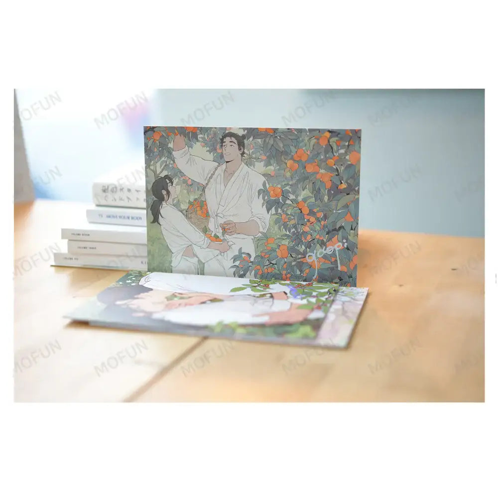 MOFUN x Bongchon Bride - Illustration Colored Paper (Random) - MOFUN x Bongchon Bride - Illustrated Colored Paper - Harumio