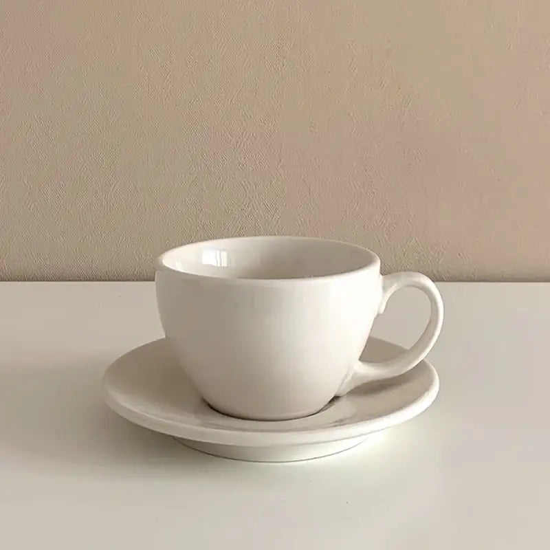 Like A Cafe - Si Racuse Cafe Latte Cup & Saucer Set - Like A Cafe - Home & Living - Harumio