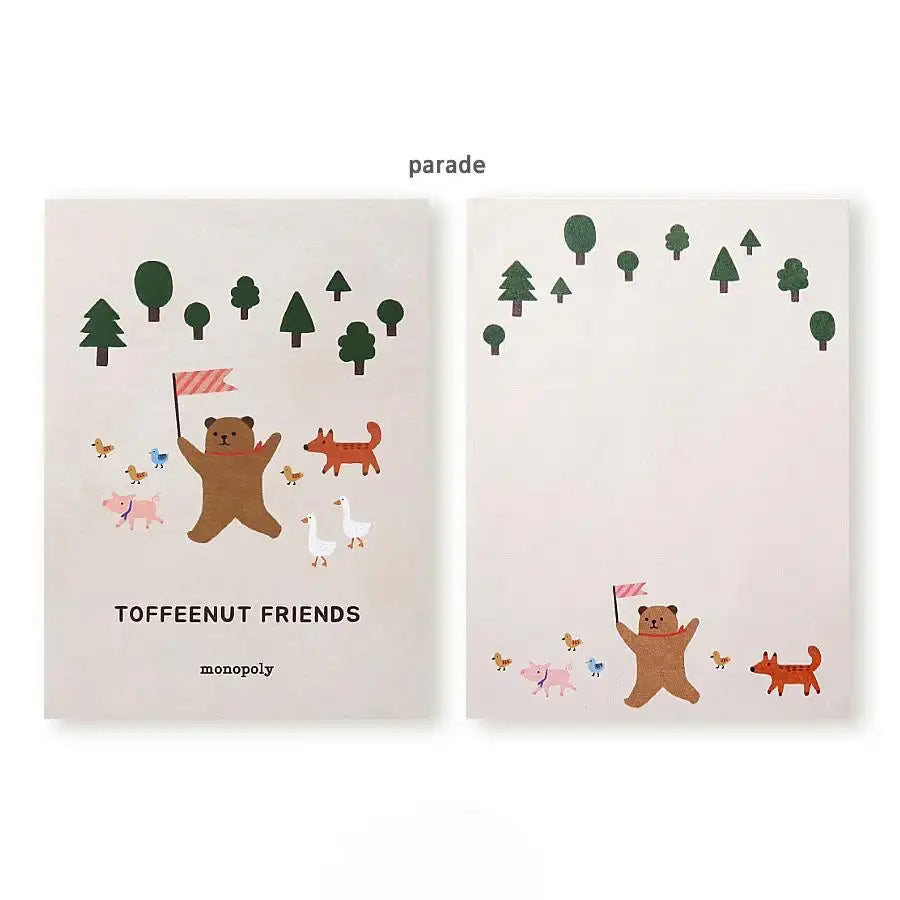 Monopoly - Toffee Nut Memo Paper Letter - Monopoly - Notebooks & Notepads - Harumio