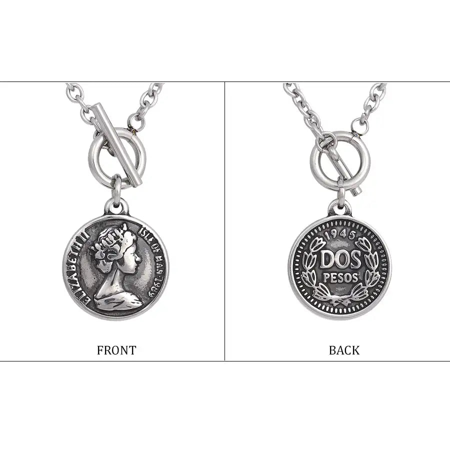 CLUE - Elizabeth II Surgical Steel Necklace - CLUE - Jewelry - Harumio