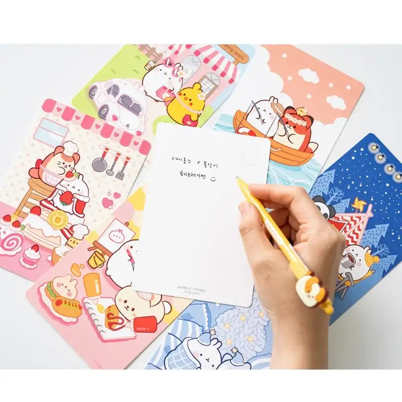 Anirollz x Molang - Postcard Set - Molang - Home & Living - Harumio