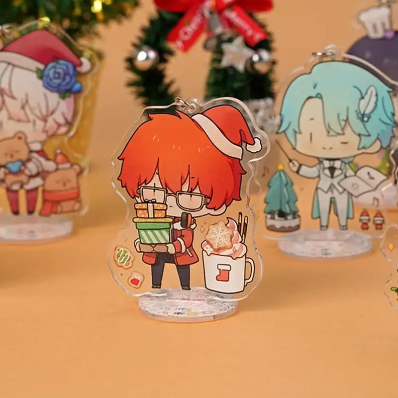Mystic Messenger - Christmas SD Acrylic Keyring Stand - Mystic Messenger - Acrylic Keyring - Harumio