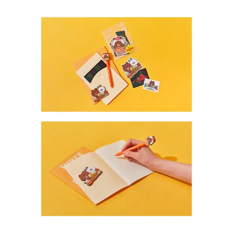 Line Friends - Brown City Edition Hong Kong Gel Pen - Line Friends - Stationery - Harumio