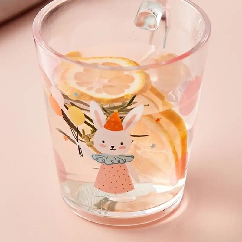 Korean Party Rabbit - Acrylic Dot Mug - Modern House - Mugs - Harumio